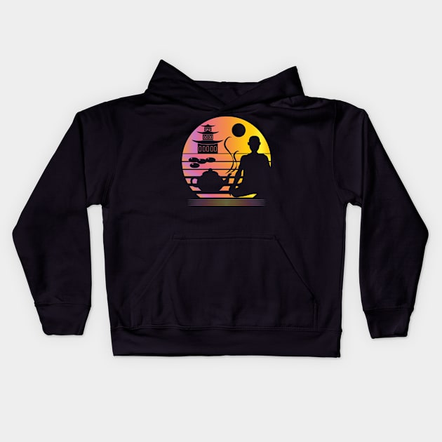 Gugong Synthwave - Board Game Inspired Graphic - Tabletop Gaming  - BGG Kids Hoodie by MeepleDesign